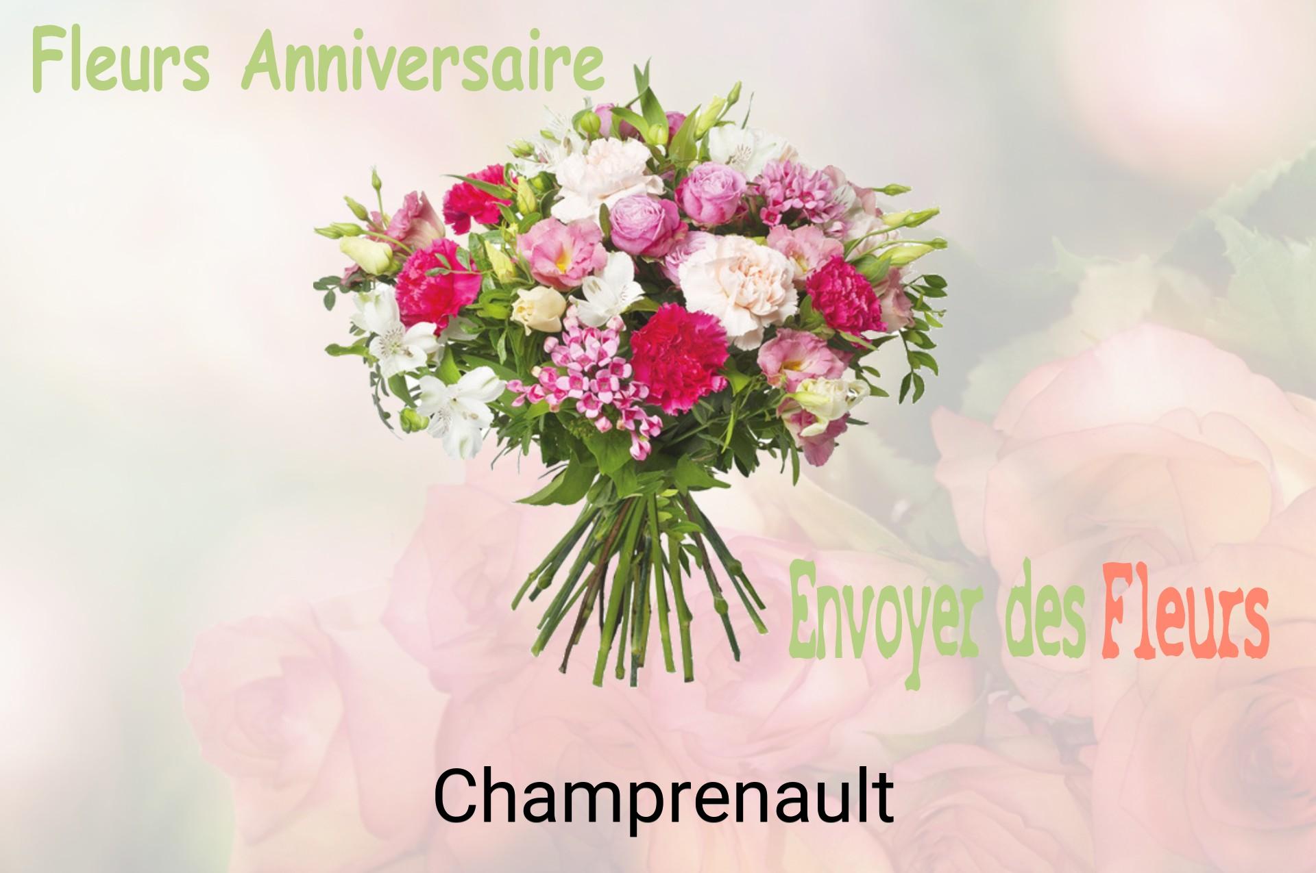 Bouquet de fleurs d’anniversaire livré à Champrenault